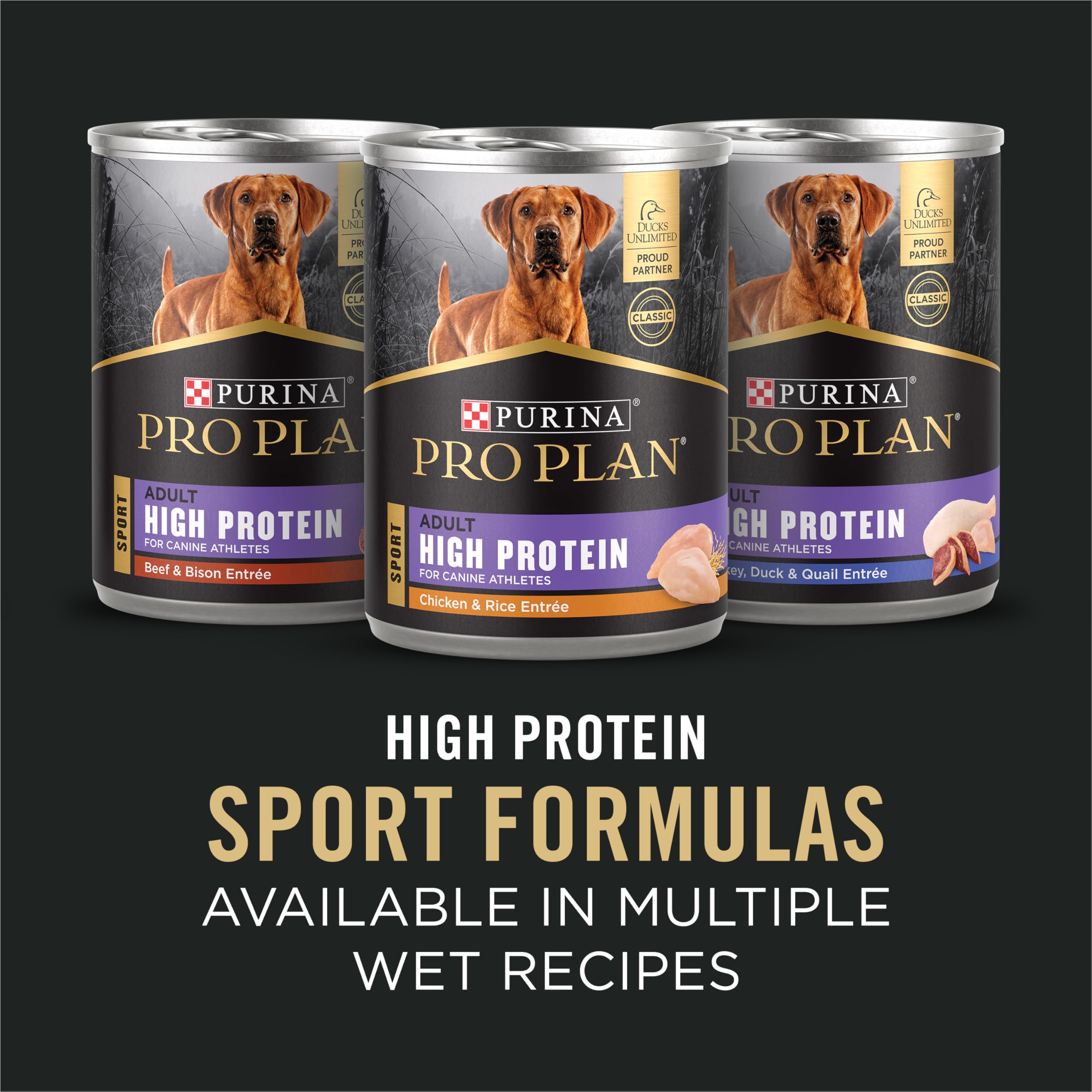 Purina Pro Plan Sport nutrición completa para uso diario.