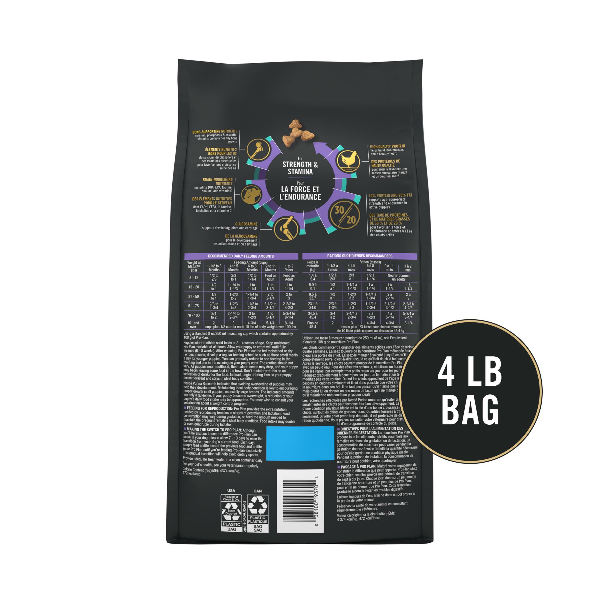Purina Pro Plan Sport Development, proteína 30-20 para cachorros.