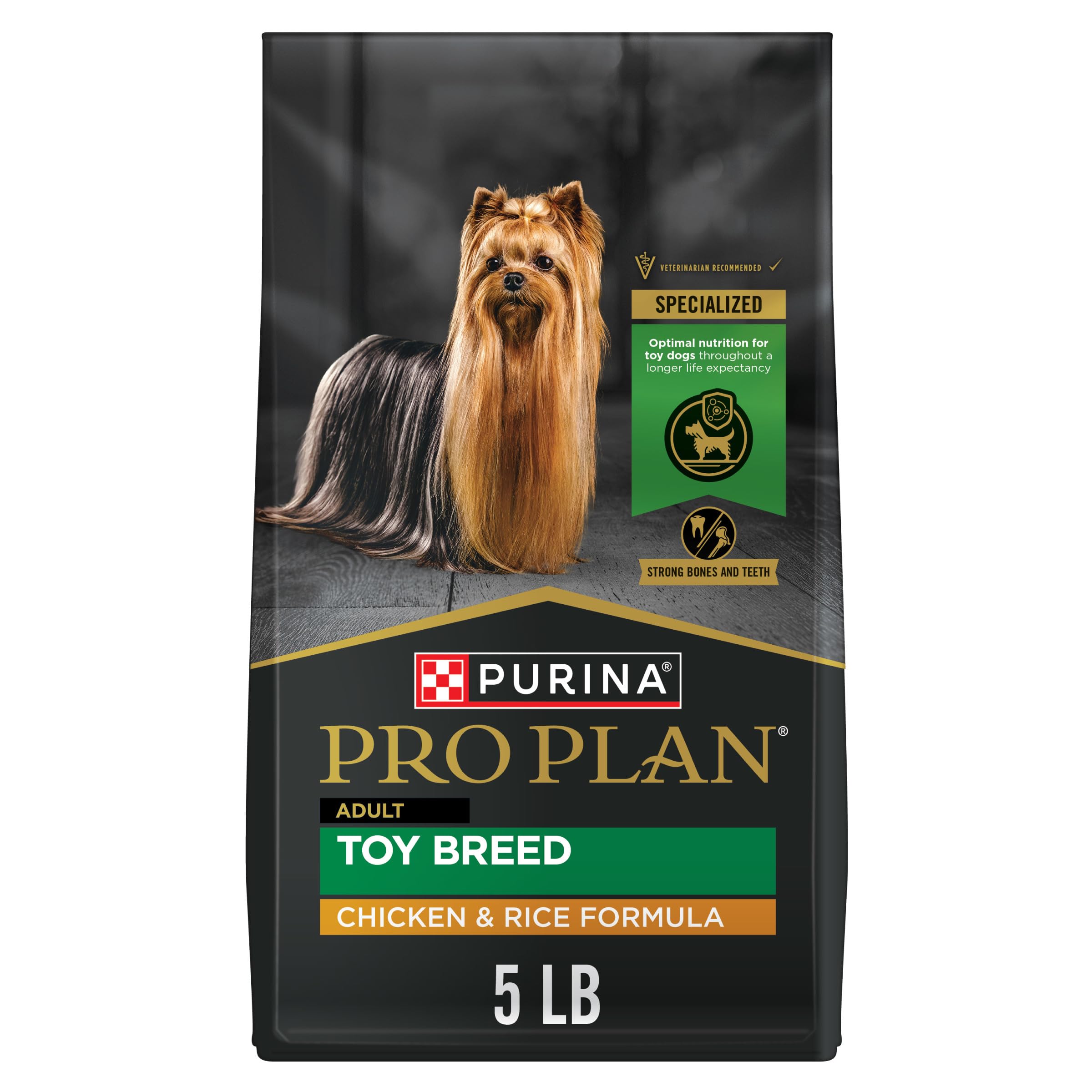 Purina Pro Plan Toy Breed con pollo y arroz, bolsa de 5 libras