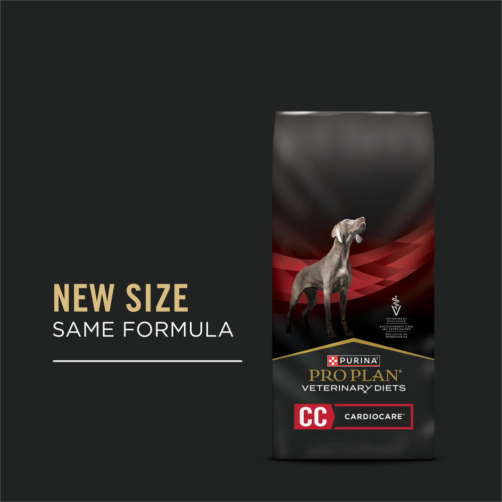 Purina Pro Plan Veterinary Diets CardioCare: interior de bolsa con croquetas apetecibles.