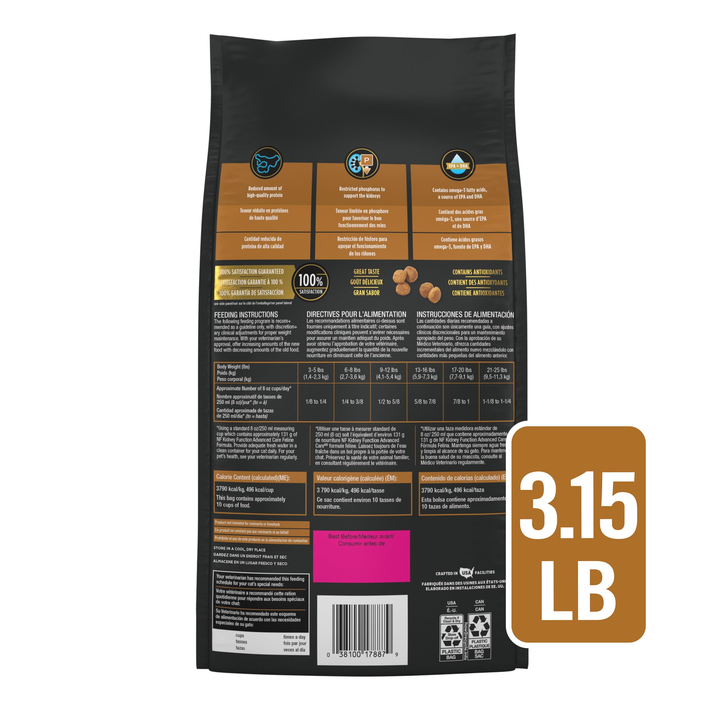 Purina Pro Plan Veterinary Diets NF fosforo reducido, ayuda renal gradual