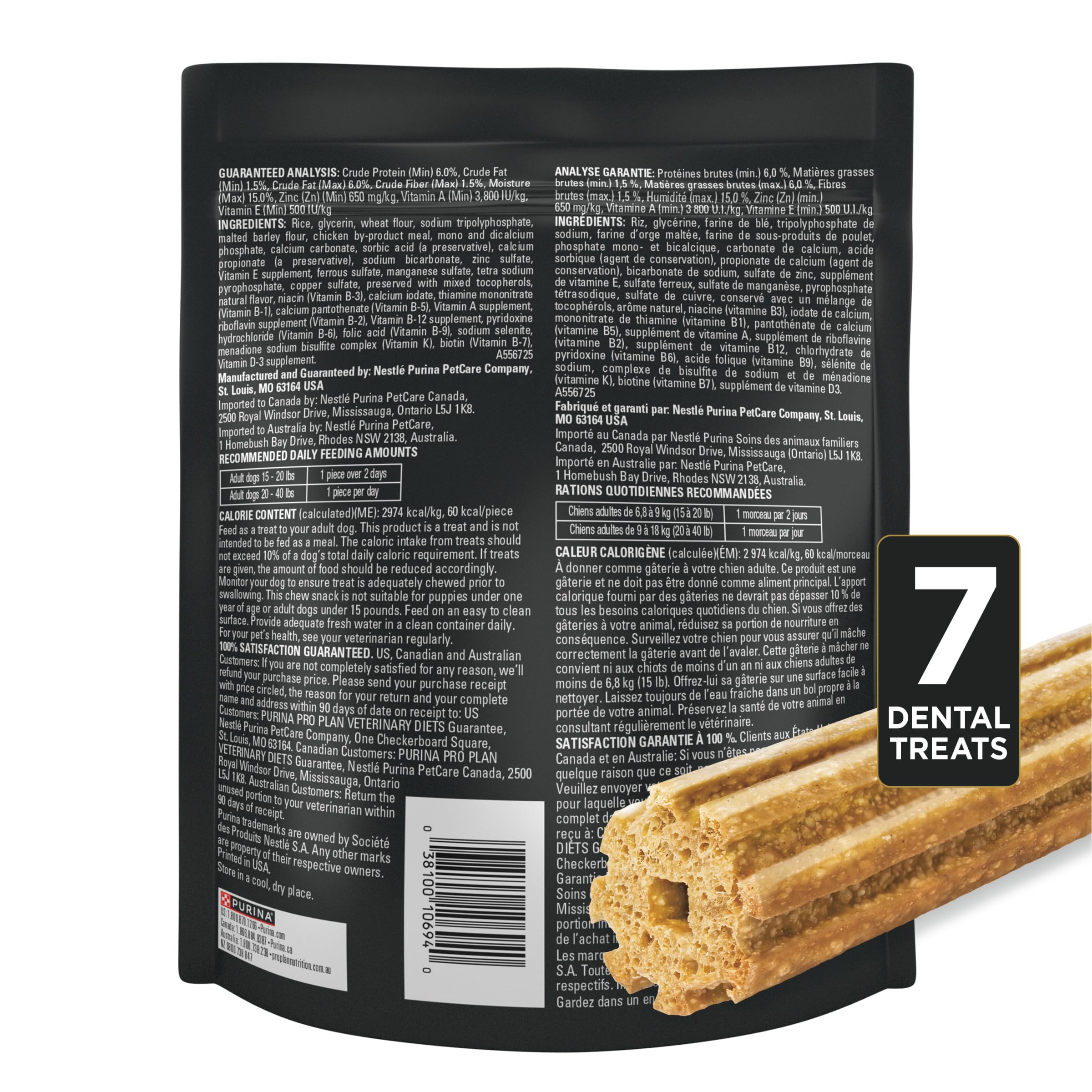 Purina Pro Plan OraChews está diseñado para razas pequeñas y medianas.