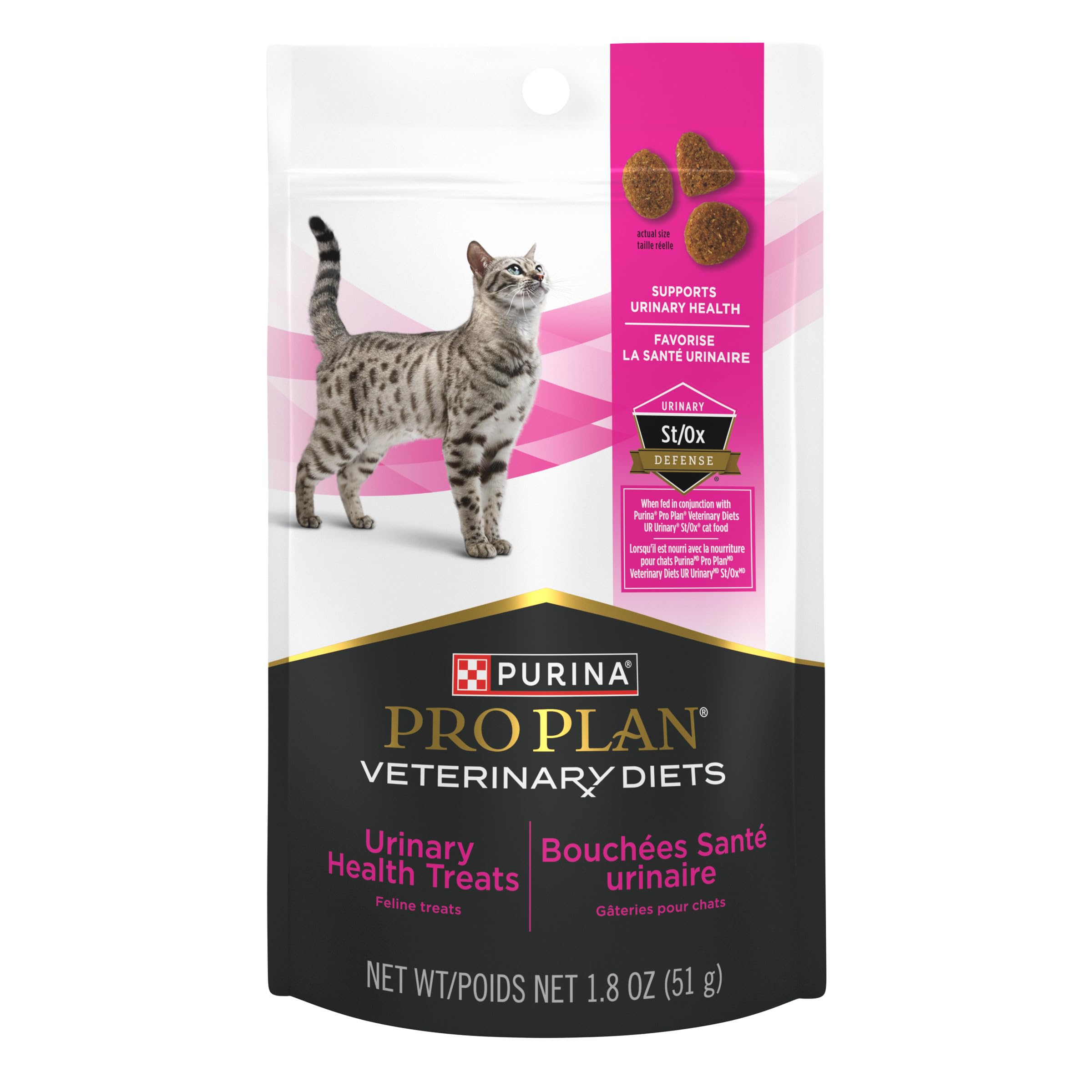 Purina Pro Plan Veterinary Diets golosinas para gatos, bolsa 1-8oz, apoyo a la salud urinaria