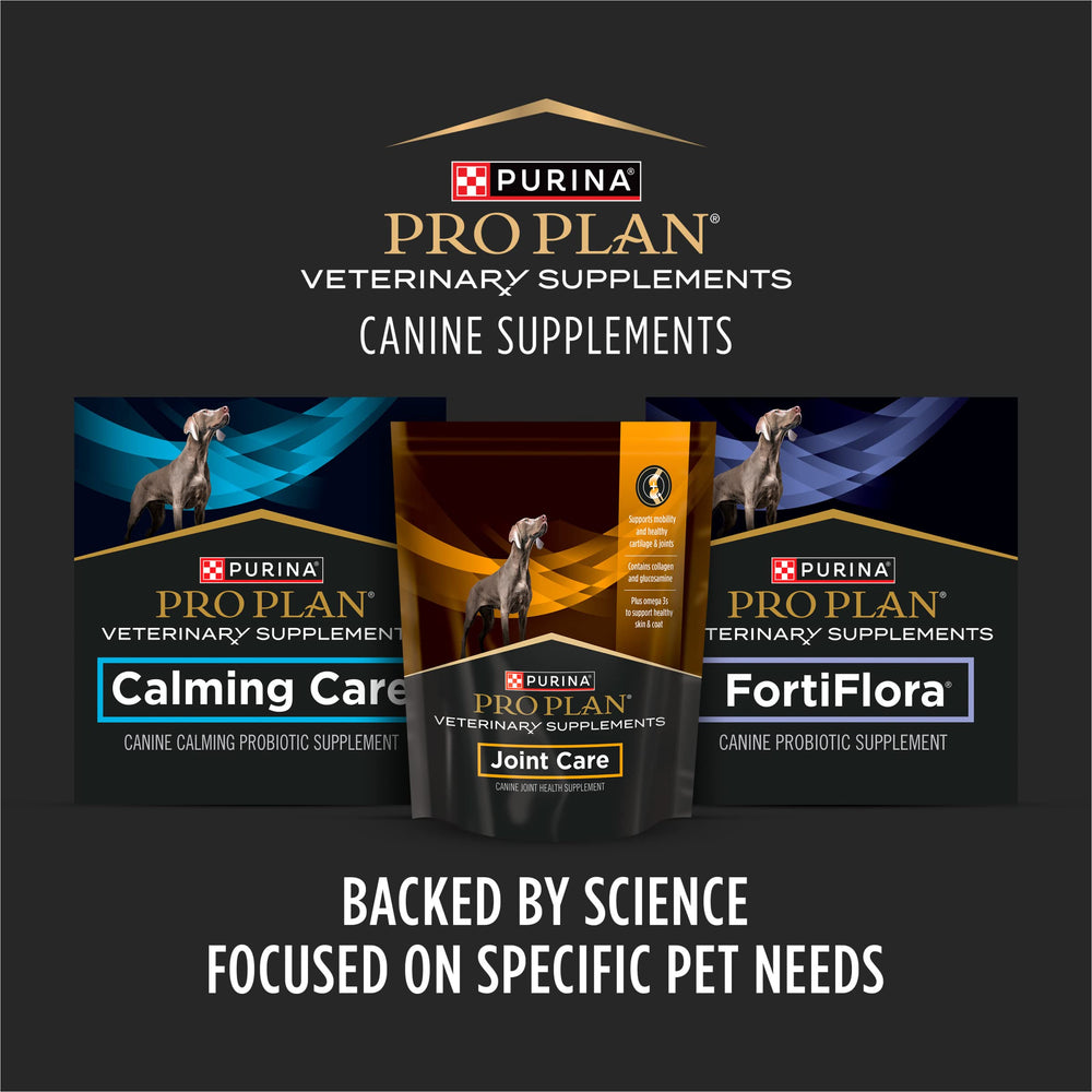 Purina Pro Plan Veterinary gomitas de movilidad para perros activos.