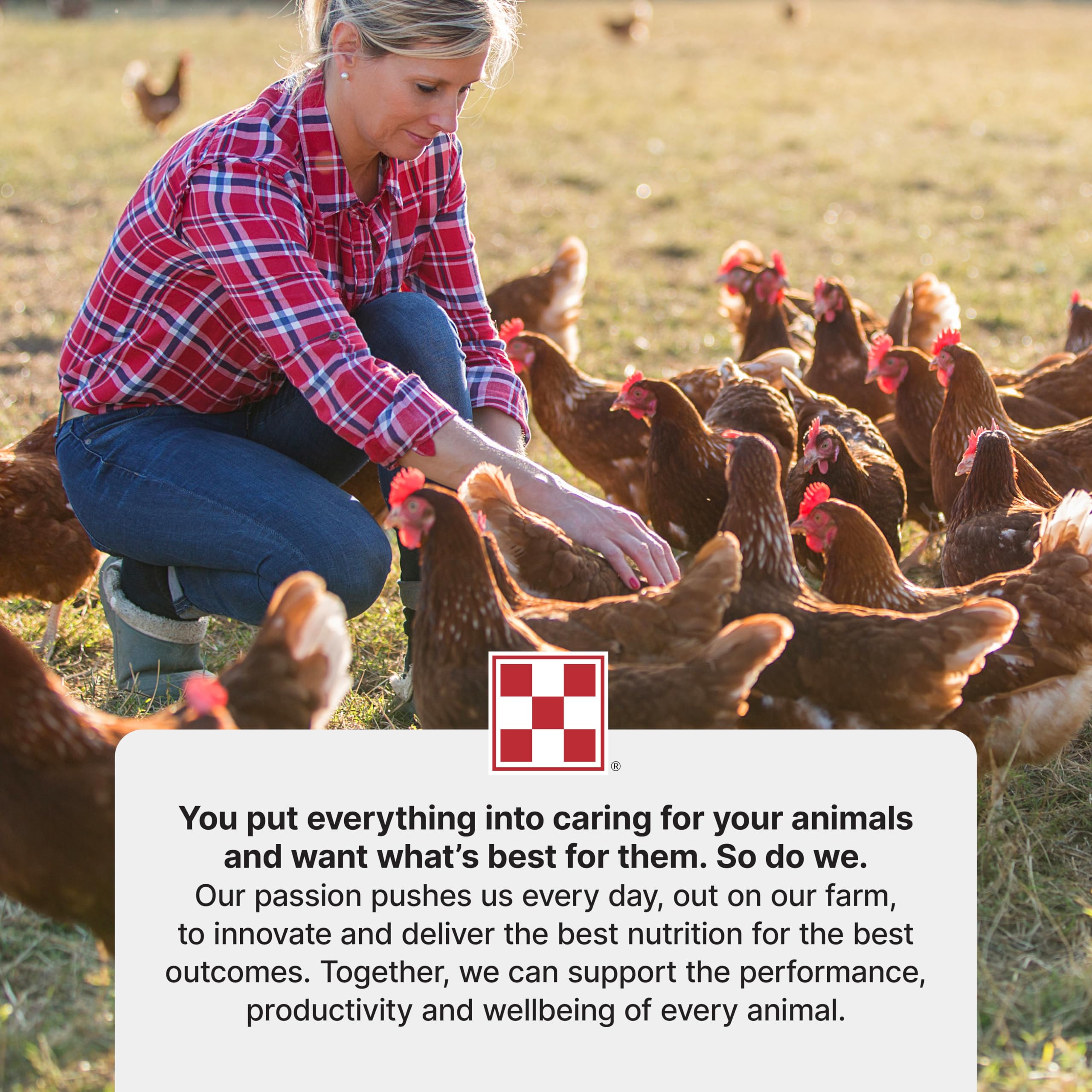 Envase práctico de Purina Start and Grow de 5 lb para almacenar.