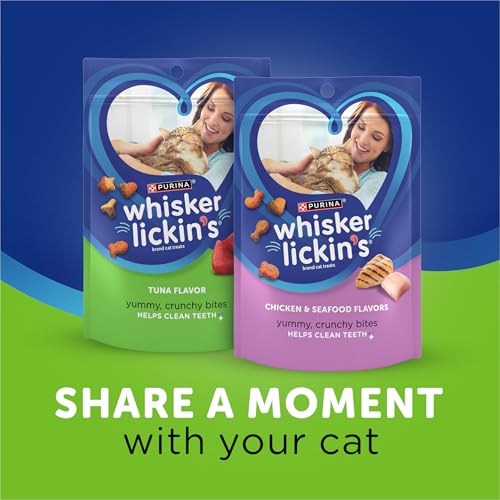 Purina Whisker Lickin's: formas divertidas que invitan a masticar y explorar.