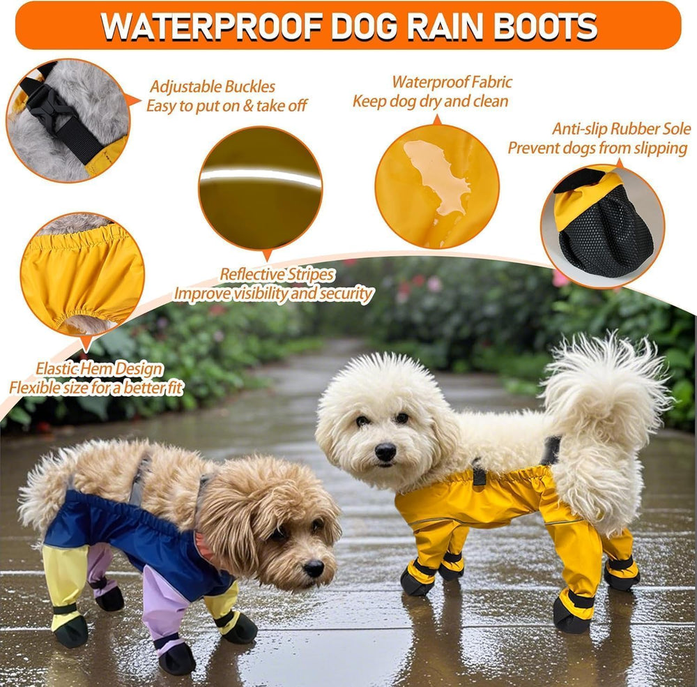 Botas PurrHug impermeables con tejido elástico para lluvia y nieve