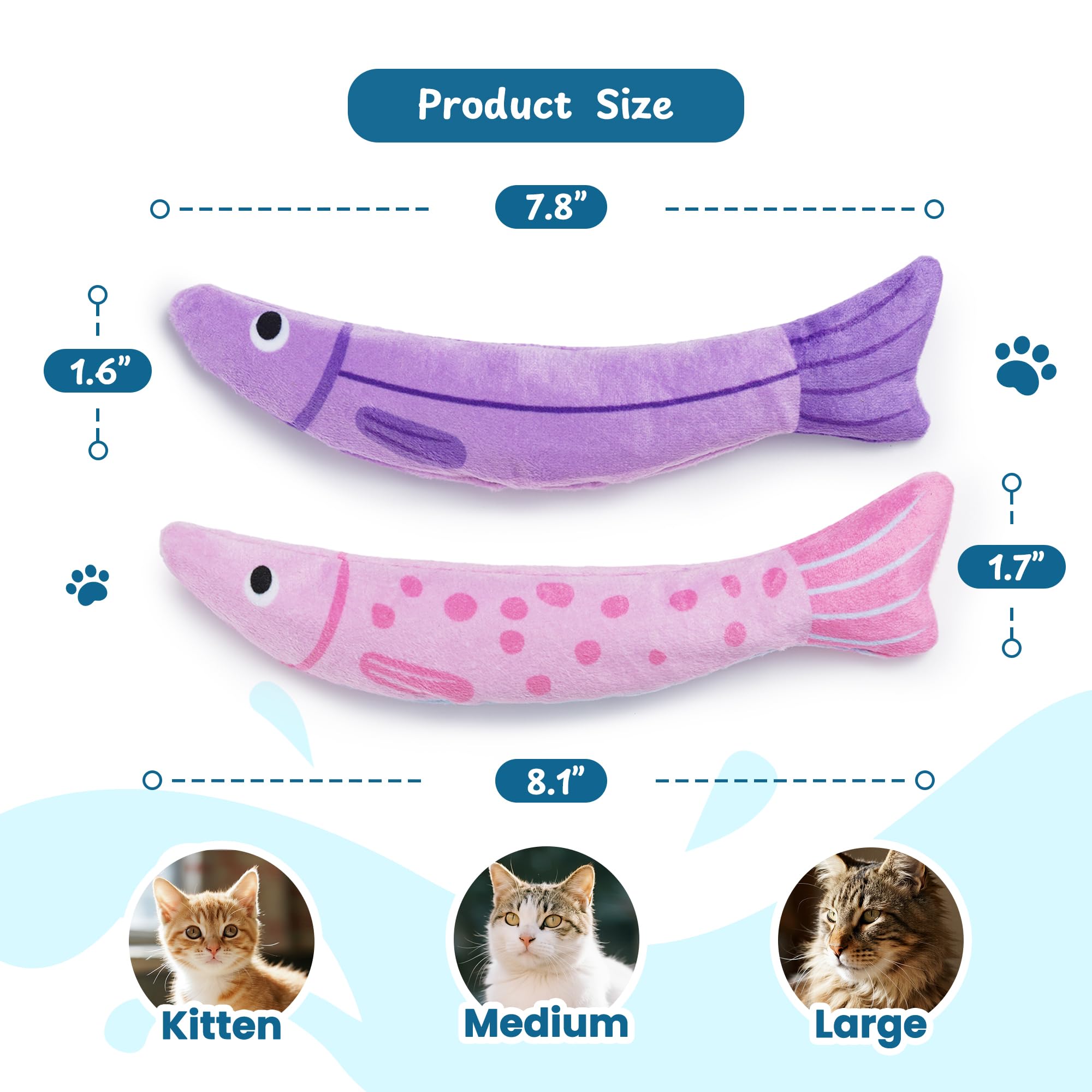 PURETOY Catnip Juguete Uso Interior: perfecto para gatos que juegan dentro de casa.