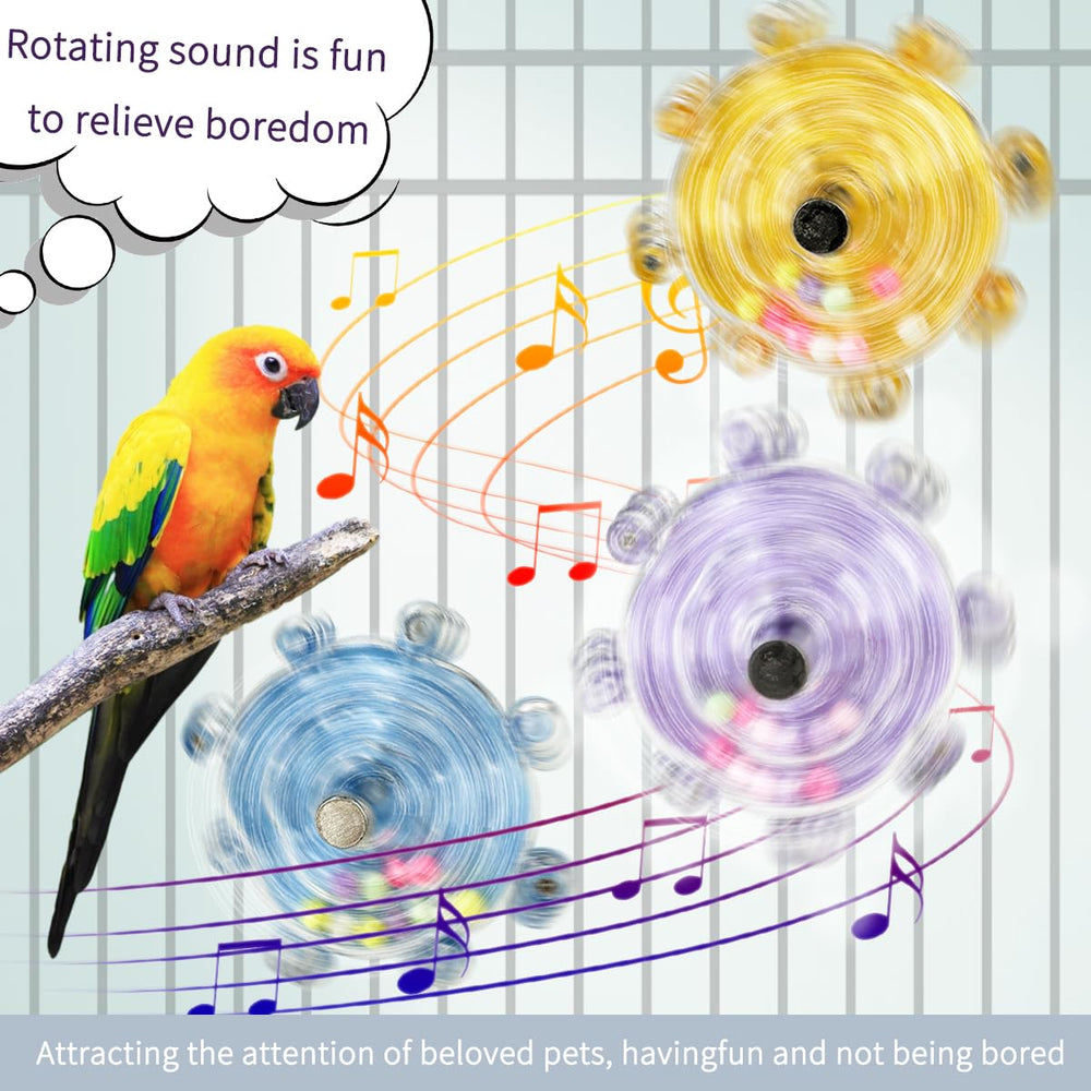 PUUROF Budgie: platillo giratorio para budgies, favorece juego y socialización.