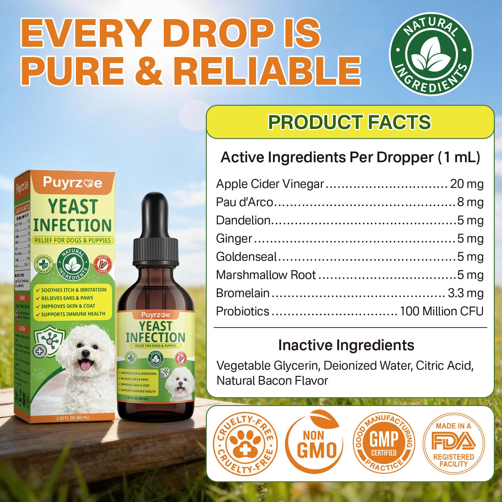 Puyrzoe formato líquido de absorción rápida.