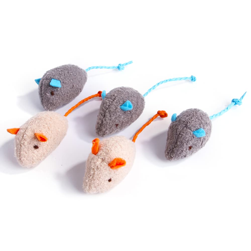 Q.Y.HOME ratón peluche para juego en casa y estimulación diaria.