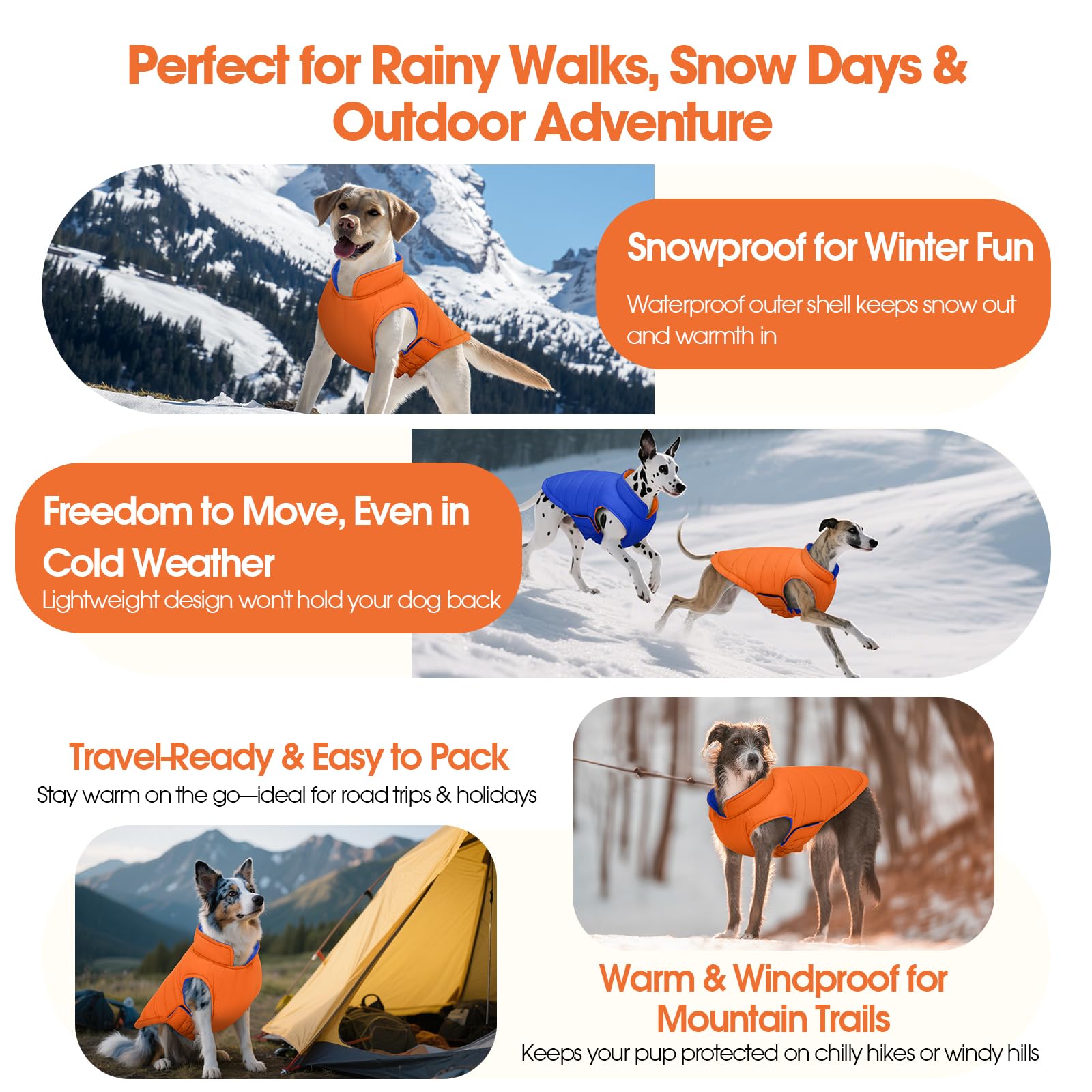 Ideal para salidas al aire libre en días fríos o con nieve.
