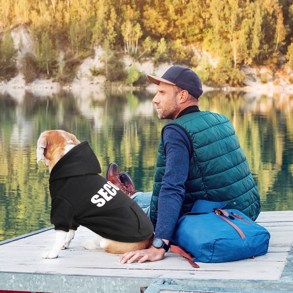 QDYU dog hoodie perro usando: uso diario cómodo para paseo y entrenamiento.