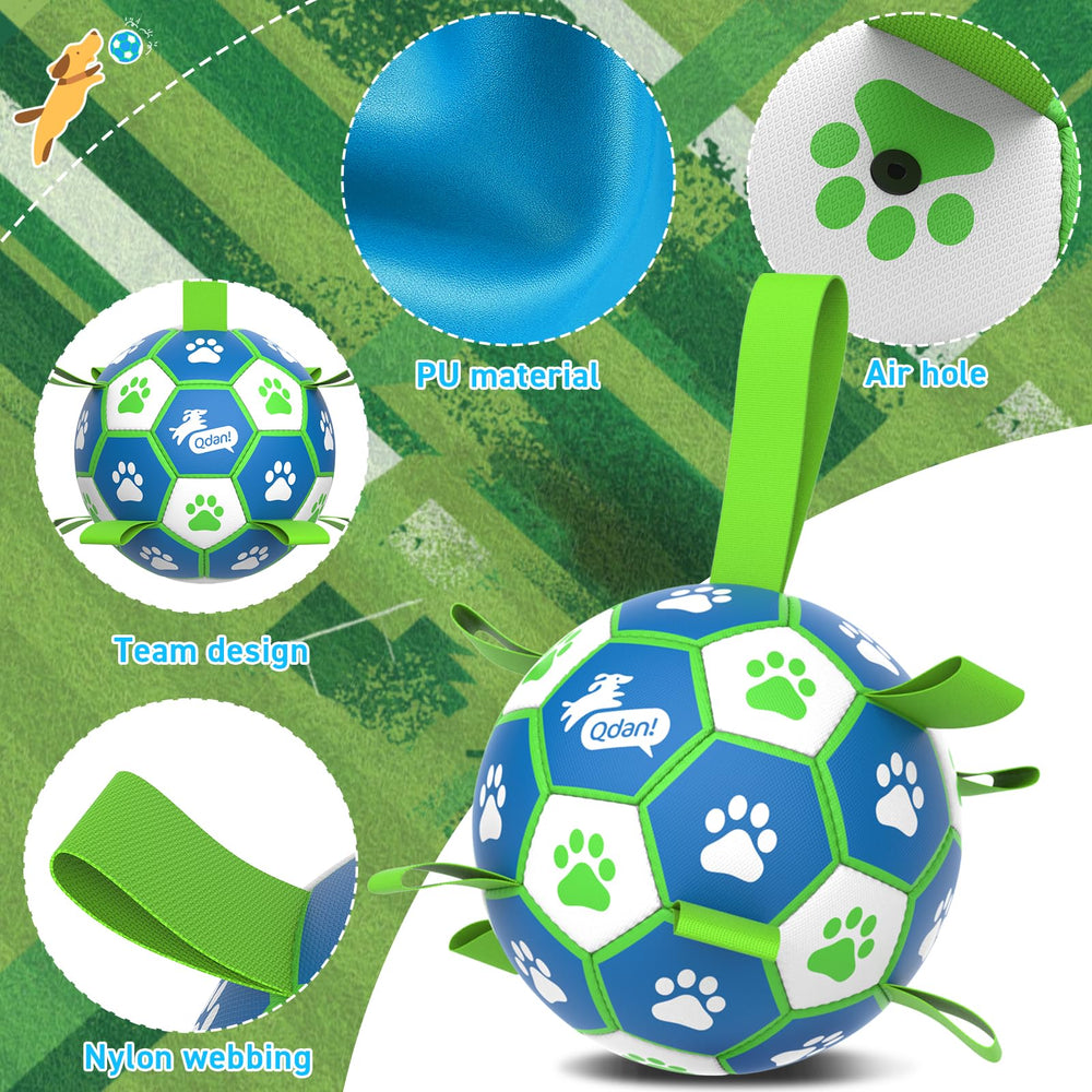 Bola de entrenamiento QDAN para perros de tamaño mediano a grande de 6 pulgadas.