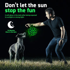 QDAN pelota canina duradera de poliuretano para césped, concreto y playa