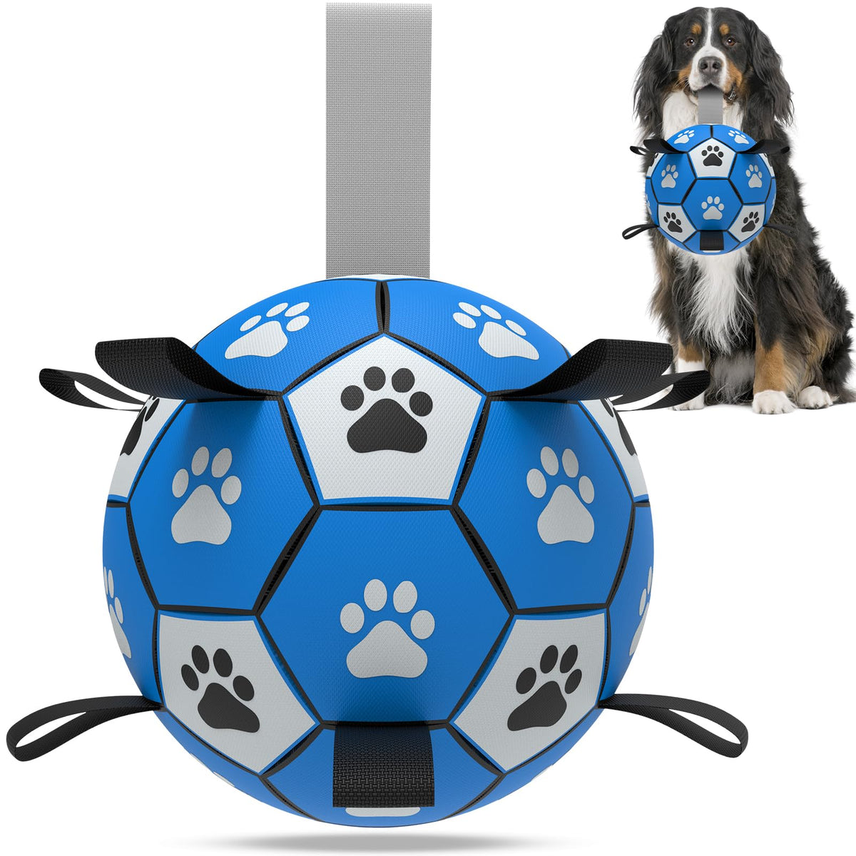 Pelota QDAN extragrande con correas, ideal para juegos al aire libre