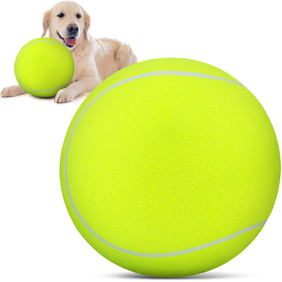 QDAN pelota-tenis gigante para perros, ideal para juego al aire libre