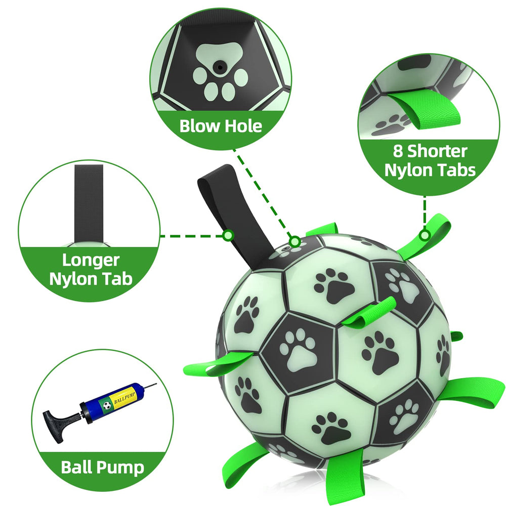 Pelota QDAN para exteriores, ideal para juegos prolongados.