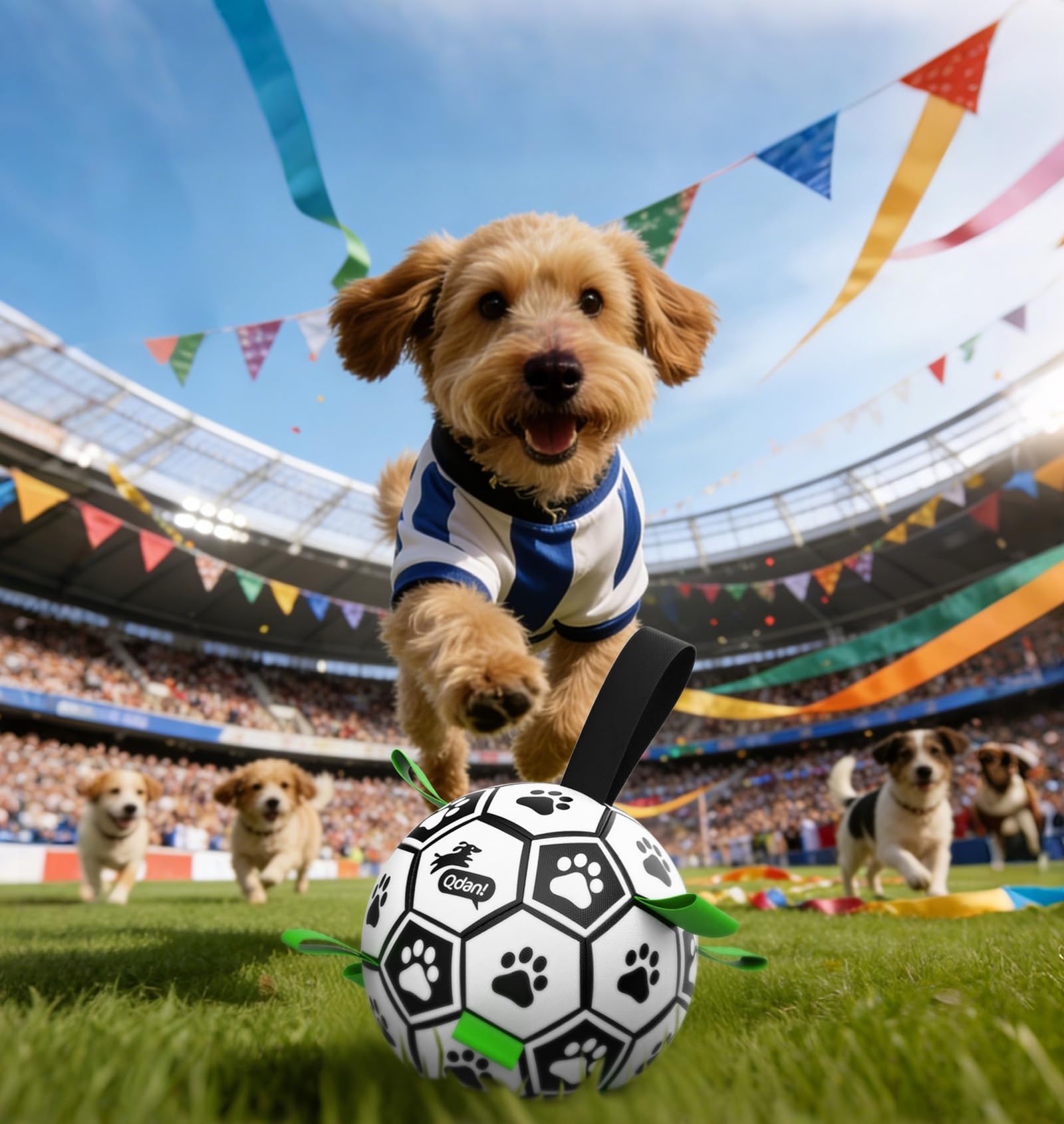 QDAN bola interactiva para entrenamiento y diversión al perro