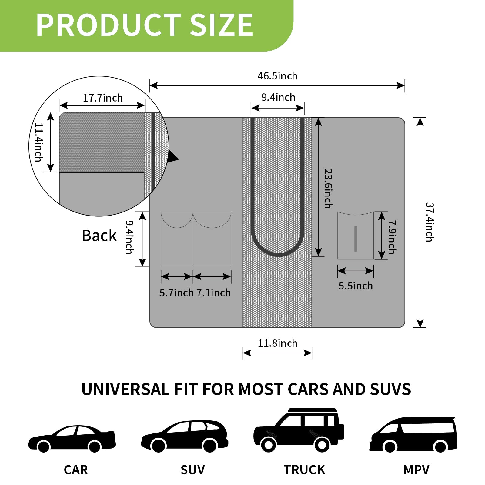 Compatibilidad con la mayoría de vehículos SUV mediante ajuste flexible.