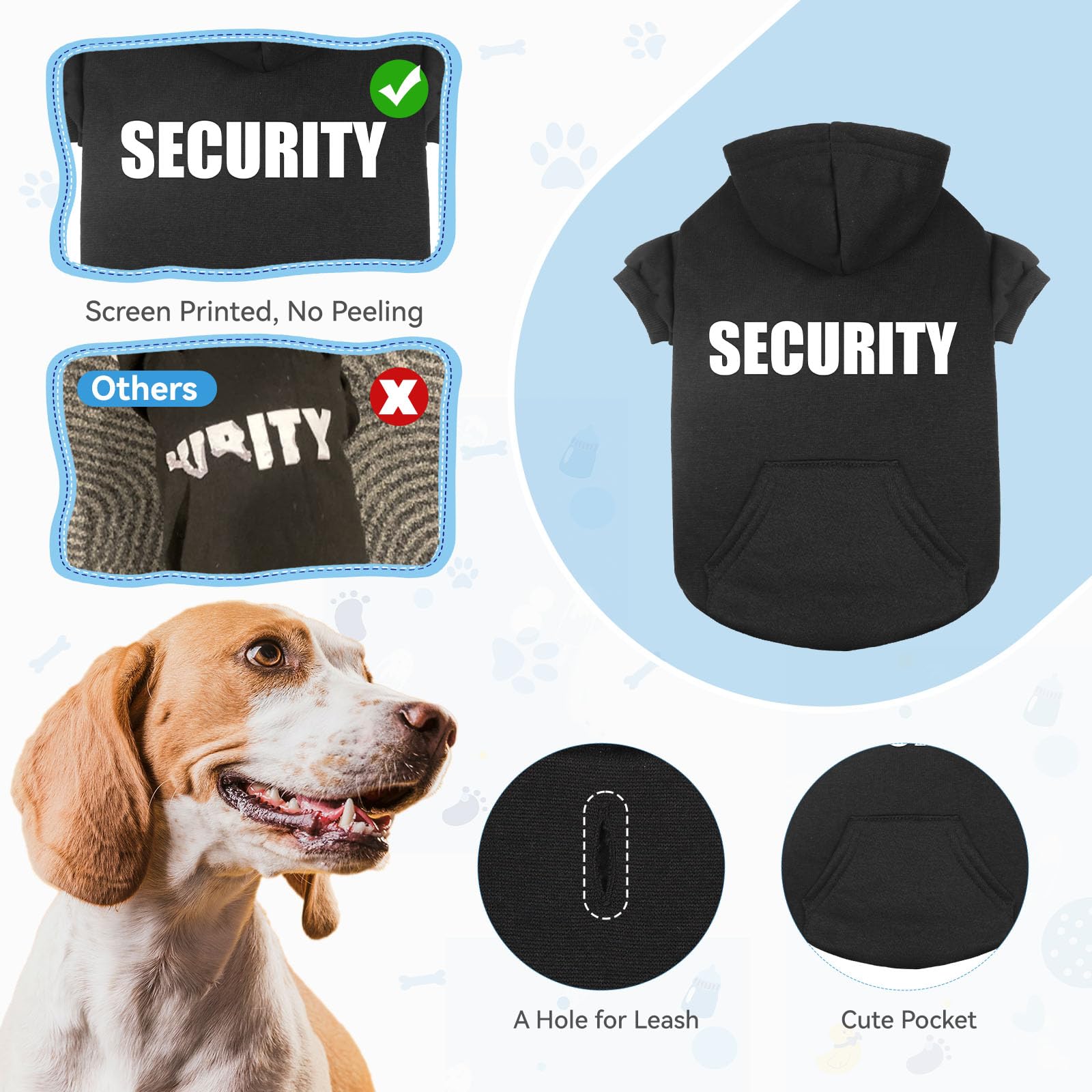 QDYU sudadera con bolsillo práctico para guardar premios durante el juego.