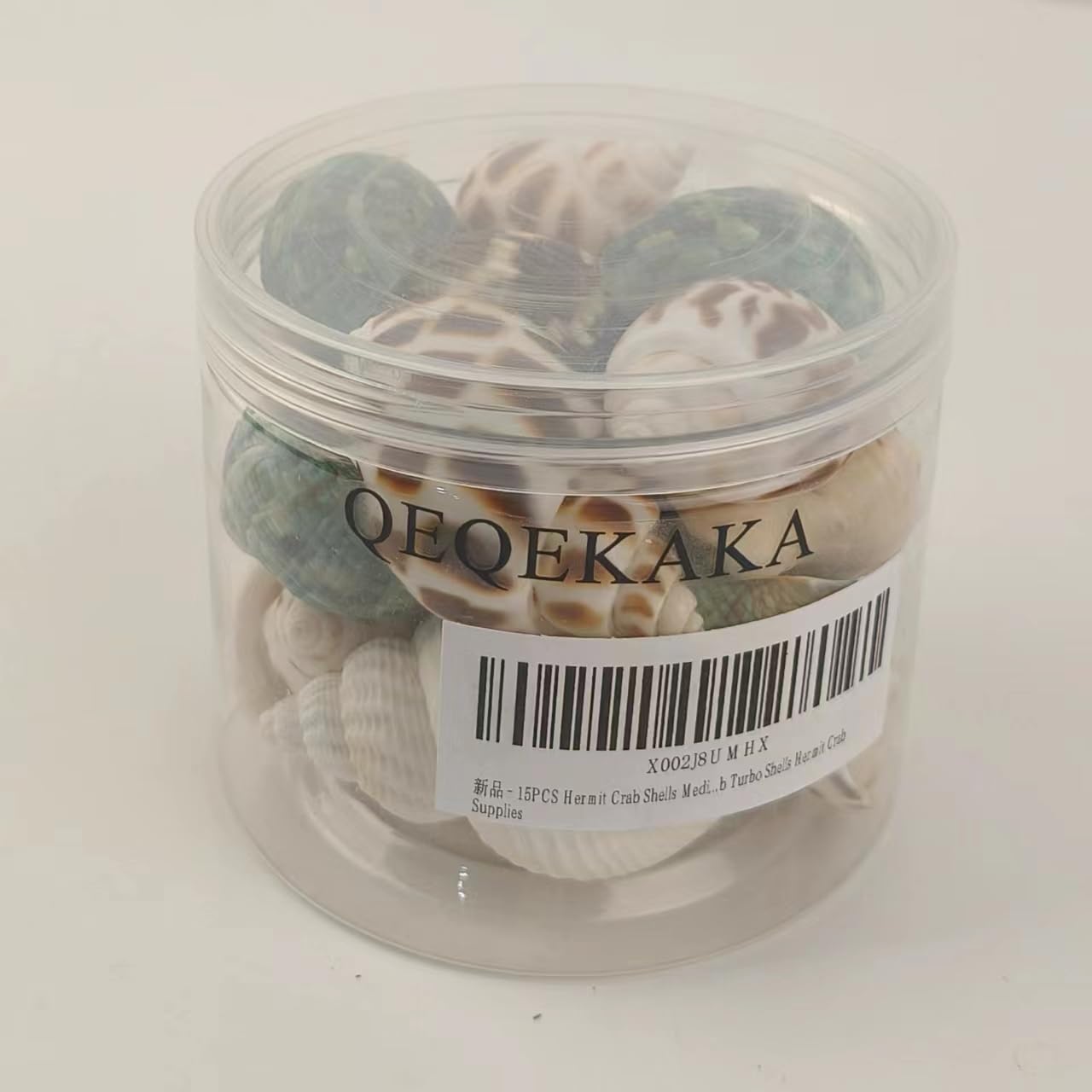 Conchas de reemplazo para cangrejo ermitaño, opción natural de QEQEKAKA.
