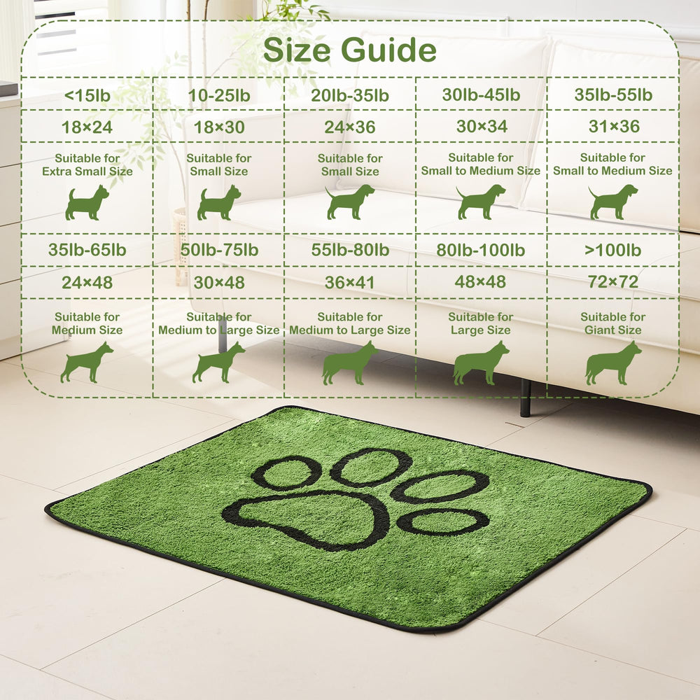 Qeils almohadilla para perros, vista frontal, base antideslizante y protección del suelo.