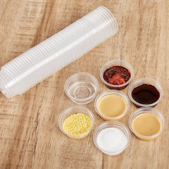 Capacidad de 0,5 onzas, tazas compactas para raciones pequeñas