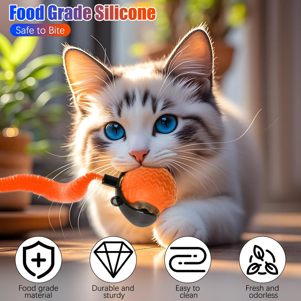 Bola para uso diario de gatos, juego seguro y duradero en interiores.