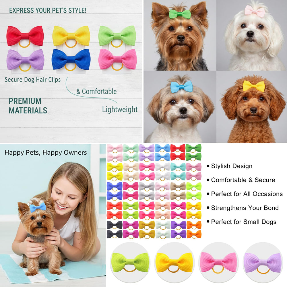 Conjunto QingHan de 60 lazos, 30 pares, ideal para grooming profesional.