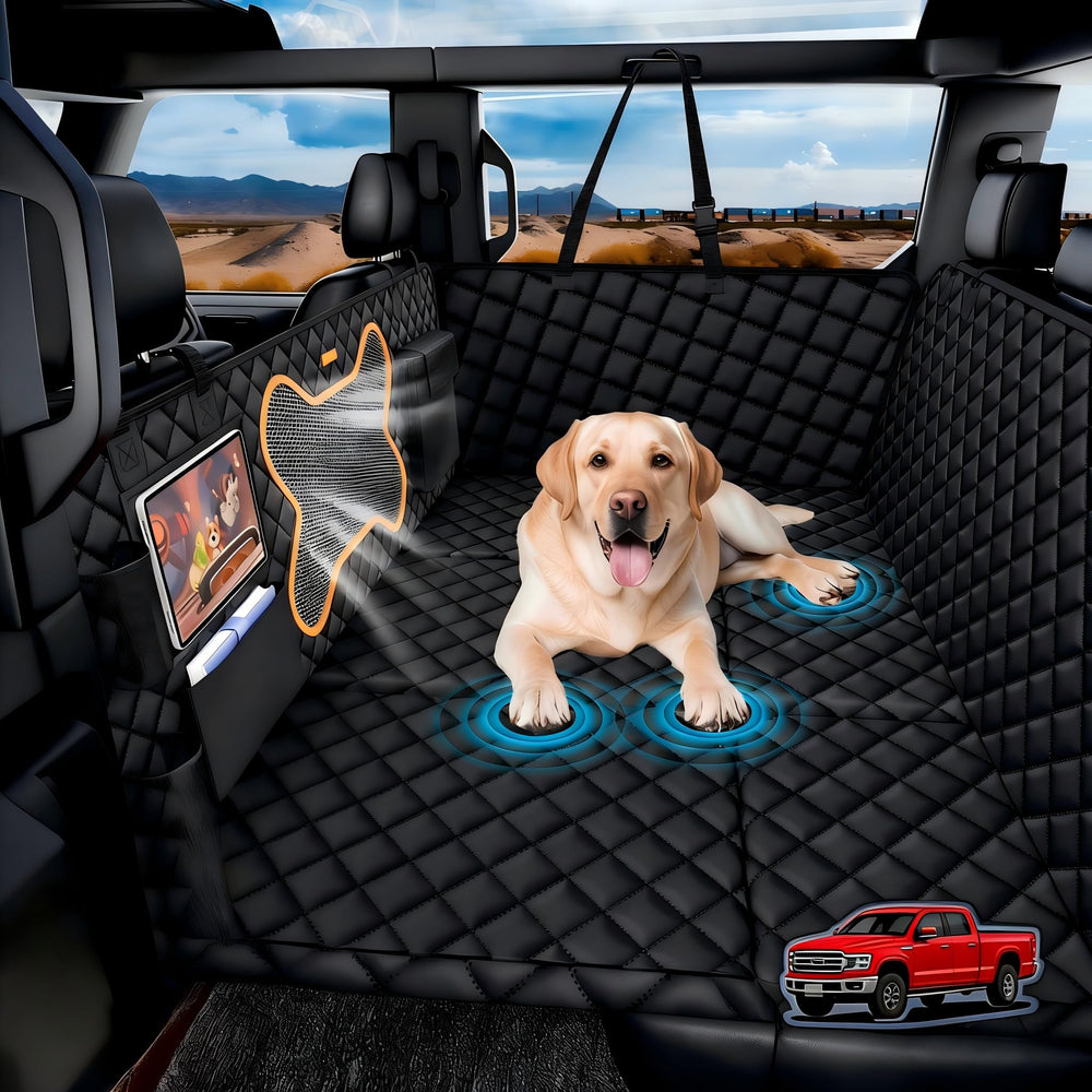 QINGTI cubre-asiento-perro XXL para F150 protege asientos y admite perros grandes