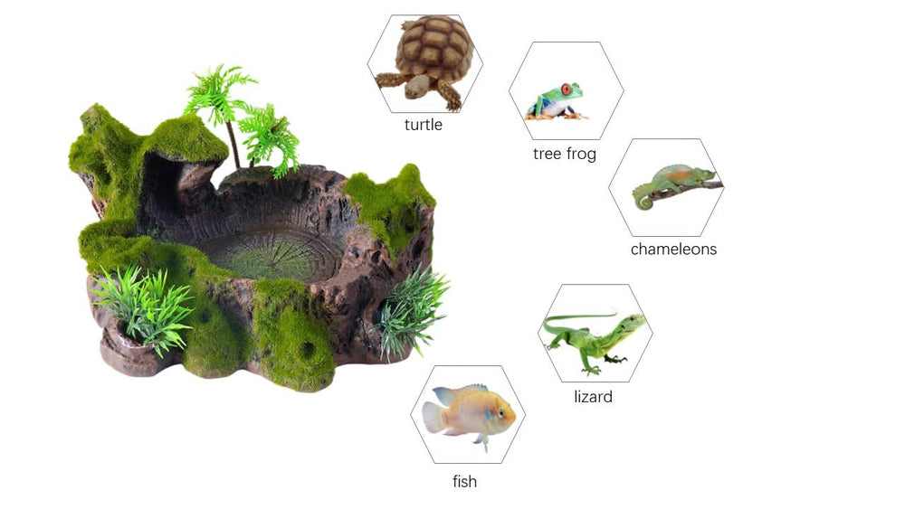 QIRMIZI plataforma reptil para tomar sol, zona de descanso cálida