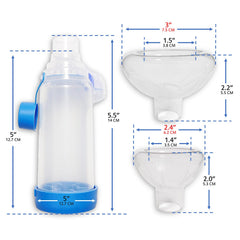 QMARK cámara de aerosol felina distribuye la medicación de forma uniforme.