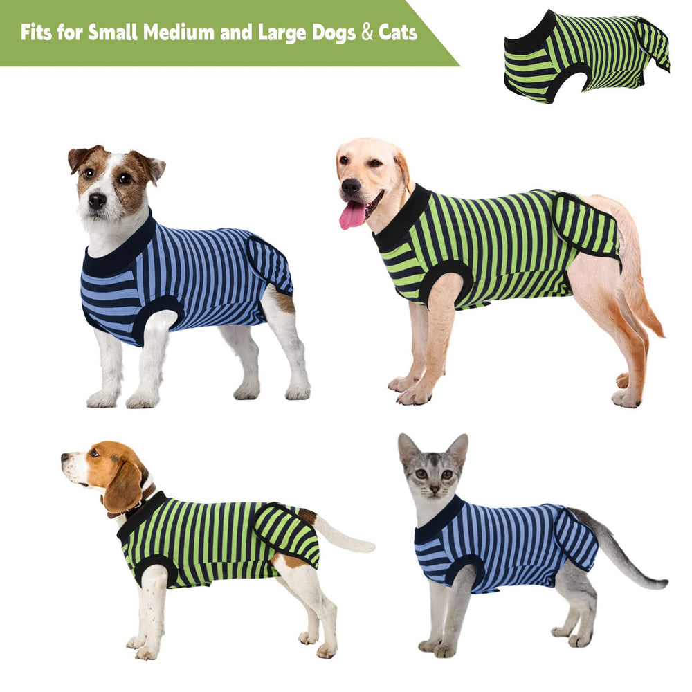 QUEARN camiseta recuperación perro dos piezas lateral, fácil de poner y quitar.