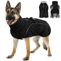 Queenmore chaqueta invierno para perro con cierre rápido, fácil de colocar.