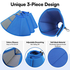 Queenmore cono de diseño 3 piezas facilita ponérselo y quitarlo.