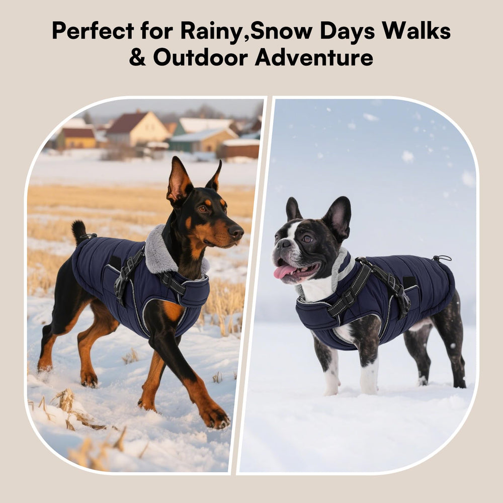 Diseño ajustable Queenmore para perros grandes, cómodo y seguro.