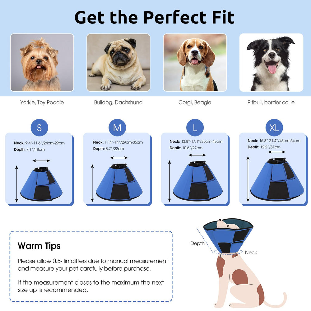 Cono Queenmore en tallas S a XL para perros grandes