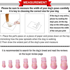 QUMY botas para patas con tiras reflectantes para visibilidad nocturna.