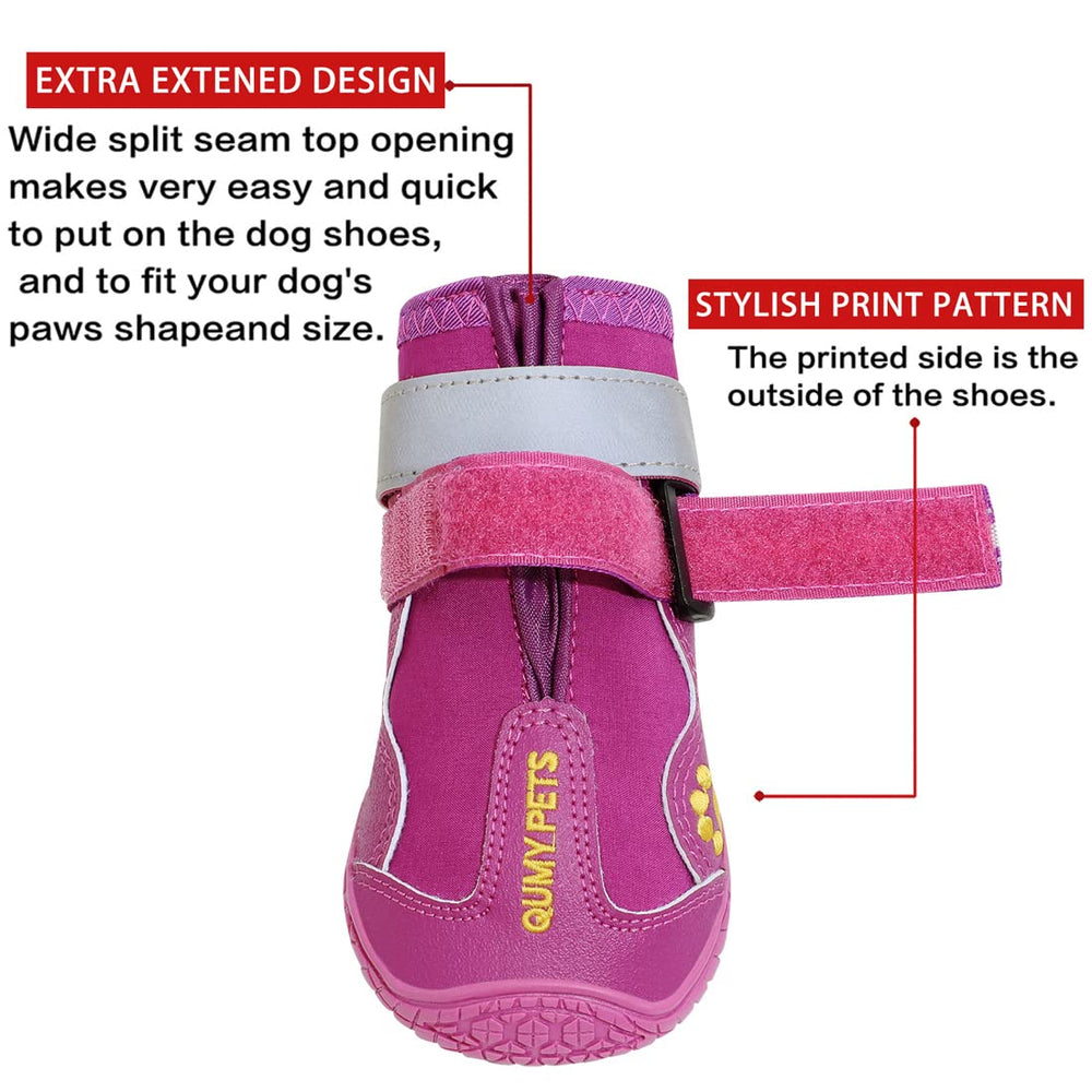 Botas QUMY para patas con suela antideslizante, ideales en superficies mojadas