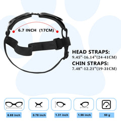 Gafas QUMY para perros ajuste seguro con correa