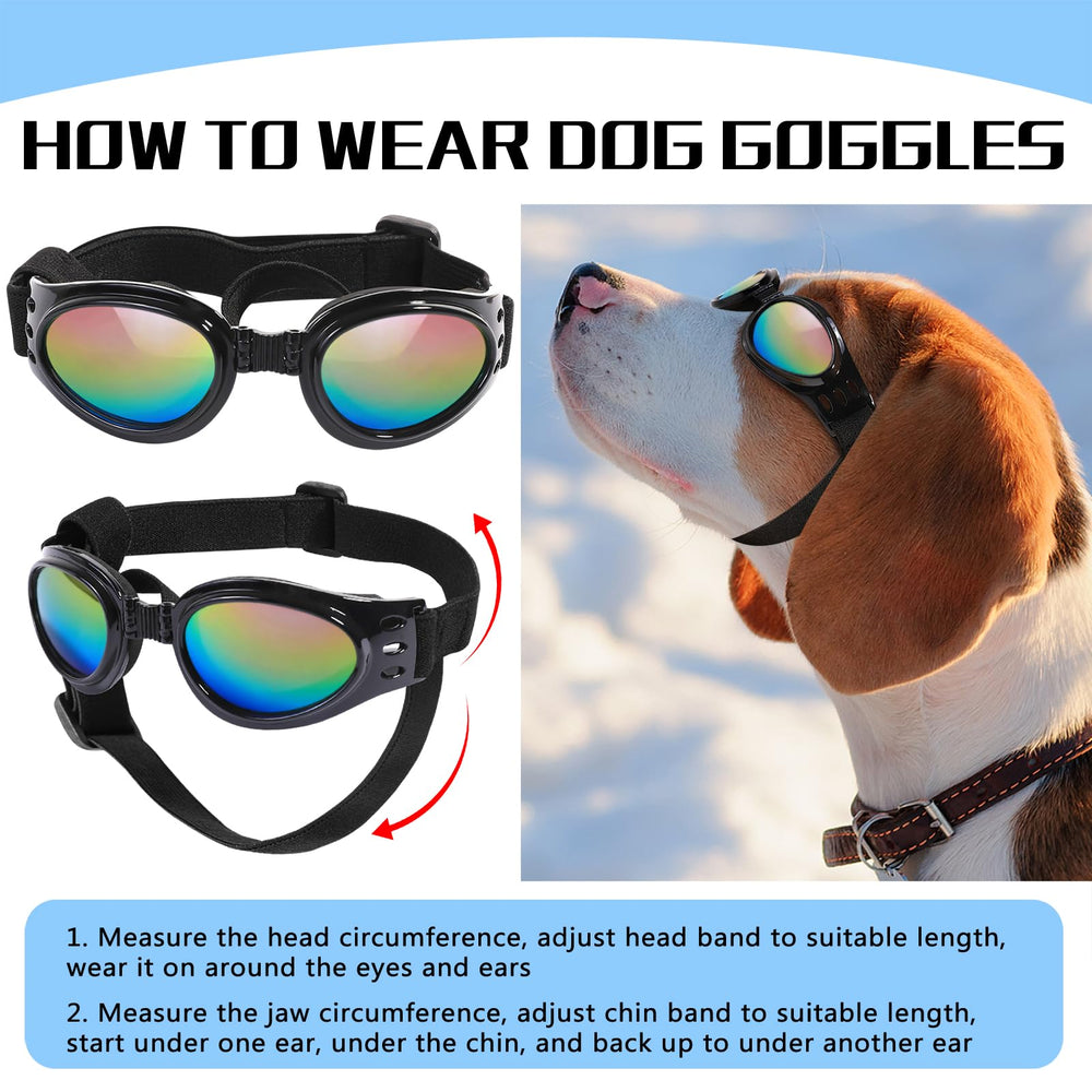 QUMY gafas para perros para conducción en moto, protección ocular segura