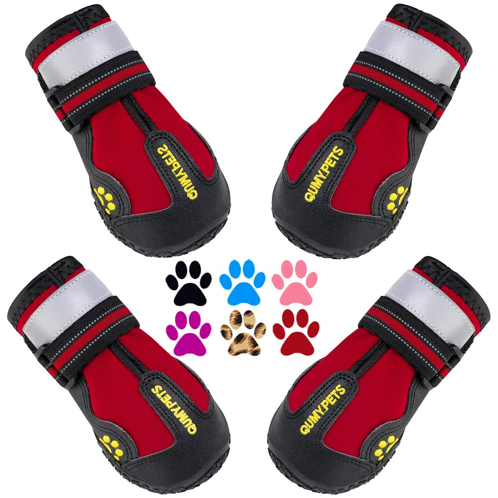 QUMY Zapatos para perros grandes con apertura lateral amplia para ajuste rápido y cómodo
