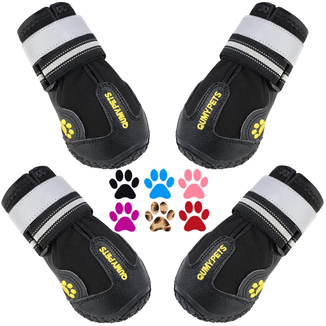 Zapatos QUMY para perros grandes con cierre ajustable para un ajuste perfecto.