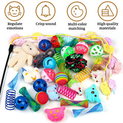 QUOZUO ratones de peluche para estimular la caza interior