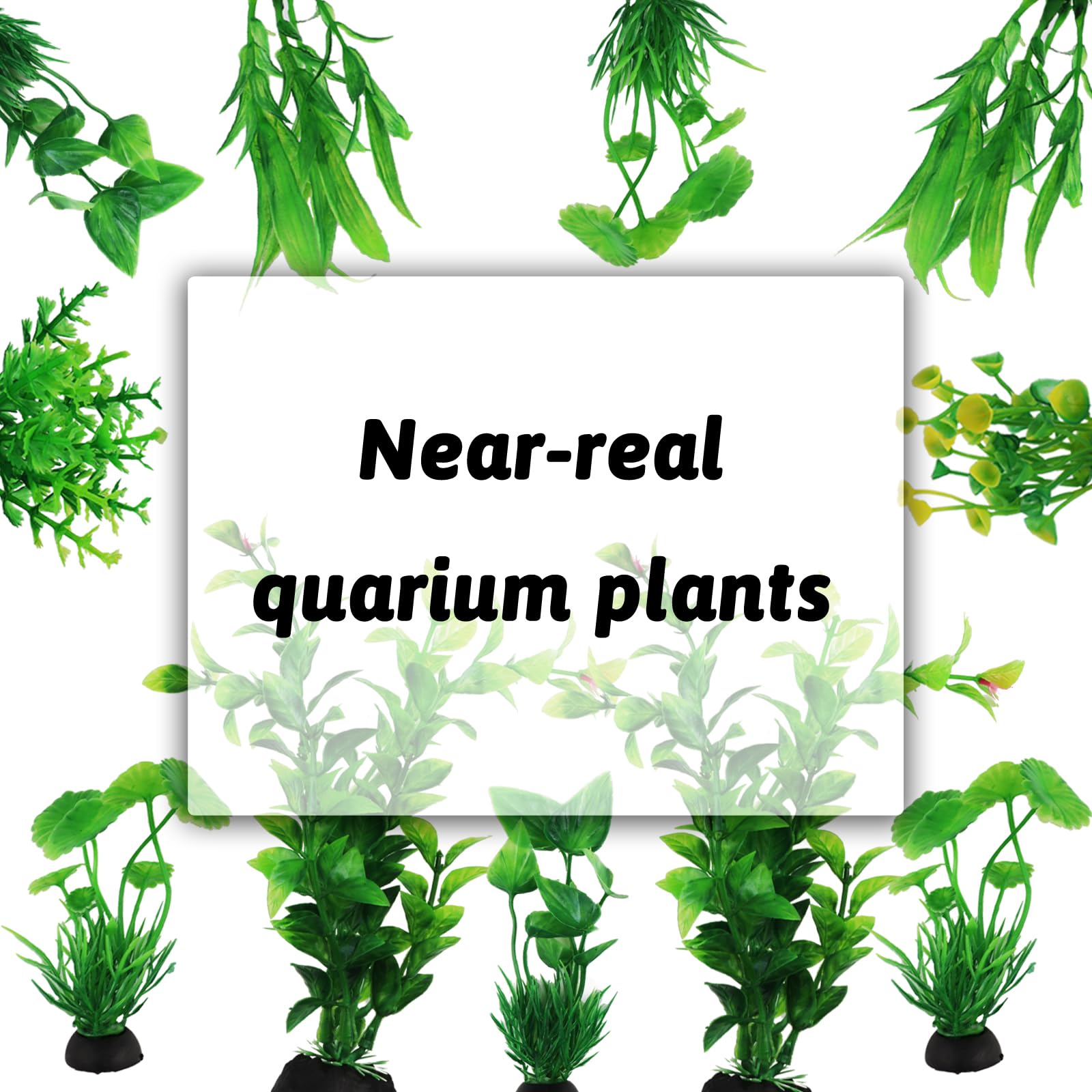 QUOZUO jardines artificiales para acuario que no alteran el pH.