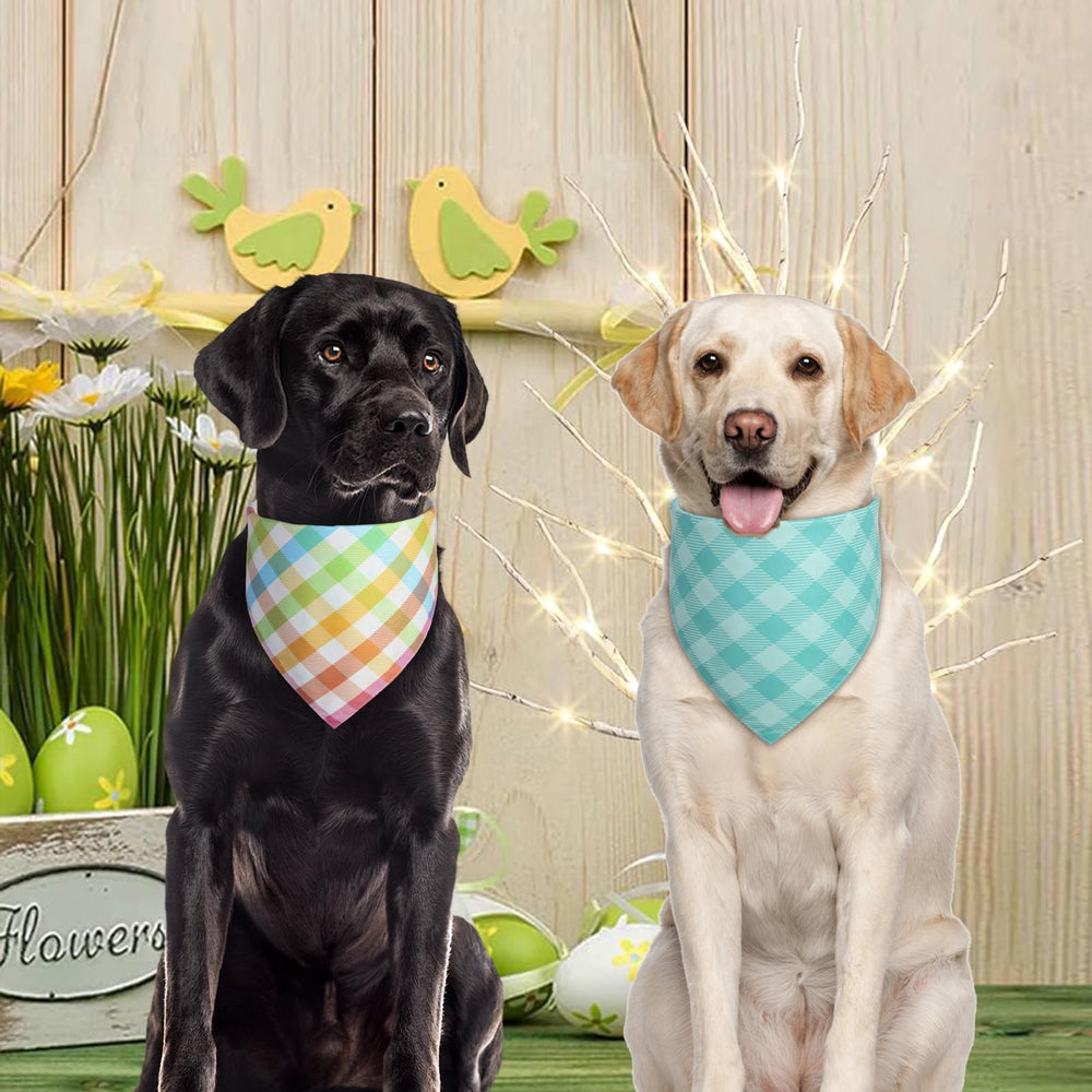 QUQULE bandana de Pascua para perro, talla 18x25, diseño duradero y lavable.