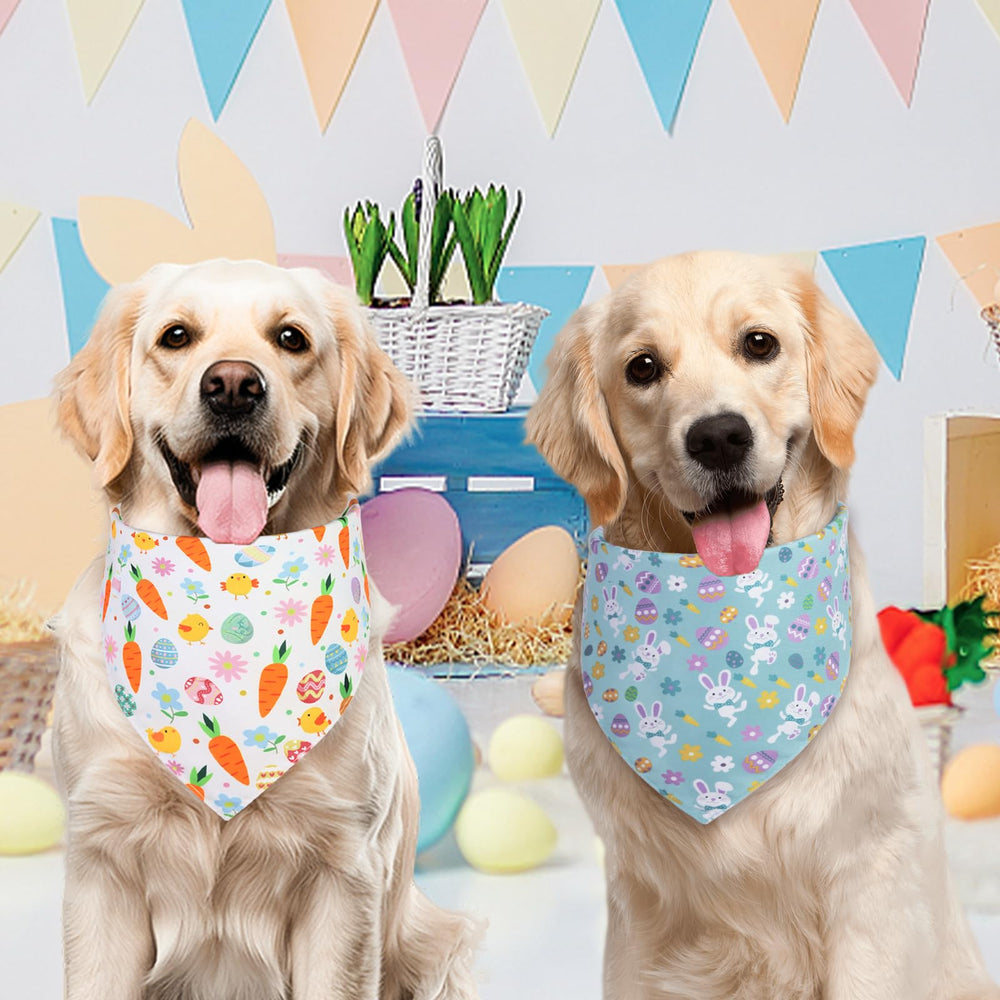 QUQULE 18x25 bandana para perro, diseño Pascua duradero