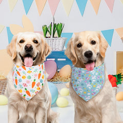 QUQULE 18x25 bandana para perro, diseño Pascua duradero