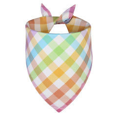 QUQULE bandana para perro, cuadros coloridos, ideal para sesiones de primavera.